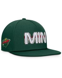 Fanatics - Minnesota Wild Authentic Pro Rink Team Code Snapback Hat - Lyst