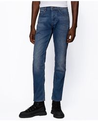 hugo boss orange 90 tapered fit jeans