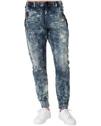 Level 7 - Premium Knit Denim jogger Jeans - Lyst