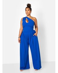 Rebdolls - Plus Size Wide Pleated Wide Leg Pants W. Pockets - Lyst