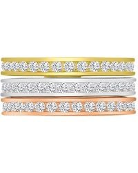 Macy's - 3-pc. Set Cubic Zirconia Stack Rings (2-1/2 Ct. T.w. - Lyst