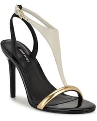 Nine West - Mandey T-strap High Stiletto Sandals - Lyst