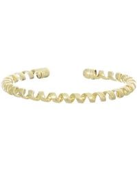 Adornia - Plated Coil Cuff Bracelet - Lyst