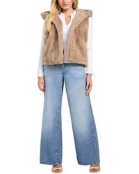 Guess - Sophy Faux-fur Hooded Vest - Lyst