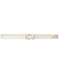 Lauren by Ralph Lauren - Pebbled Leather Skinny Belt - Lyst