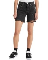 Levi's - 501 Mid-thigh High Rise Straight Fit Denim Shorts - Lyst