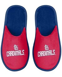 St. Louis Cardinals FOCO Big Logo Colorblock Mesh Slippers