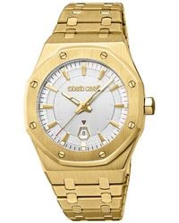 Roberto Cavalli - Quartz Octagonal Stainless Steel Bracelet Watch - Lyst