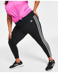 adidas - Plus Size Train Essentials 3-stripes High-waisted 7/8 leggings - Lyst