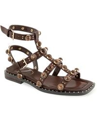 Kenneth Cole - Ruby Stones Gladiator Flat Sandals - Lyst