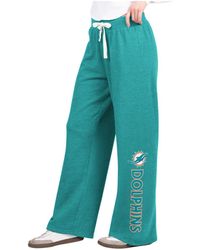 G-III 4Her by Carl Banks - Miami Dolphins Field Wide Leg Sweatpants - Lyst