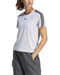 adidas - Aeroready Train Essentials 3-stripes T-shirt - Lyst