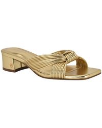 Tommy Hilfiger - Philie Knotted Crisscross Block Heel Sandals - Lyst