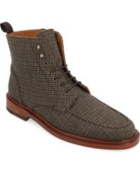 Taft - Smith Moc Toe Wool Lace-up Boot - Lyst