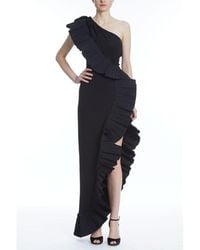 ONE33 SOCIAL - The Mercer Pleated Ruffle Gown - Lyst