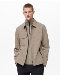 Mango - Pocketed Water-repellent Jacket - Lyst
