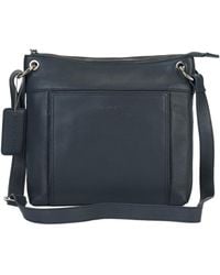 Mancini - Pebble Trish Leather Crossbody Handbag - Lyst