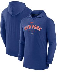 Nike - Atlanta Braves Authentic Collection Early Work Tri-blend Performance Pullover Hoodie - Lyst