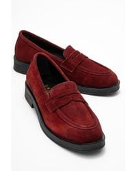 Forever & Always Shoes - Bree Platform Penny Leather Loafer () - Lyst