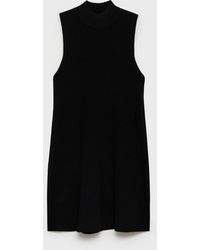 Mango - Perkins-neck Knitted Dress - Lyst