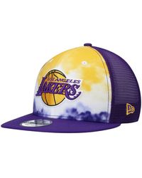 KTZ Los Angeles Lakers Retro Corduroy Snapback Hat in Purple for Men