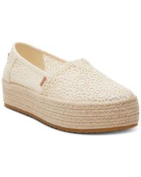 TOMS - Valencia Moroccan Crochet Platform Espadrilles - Lyst