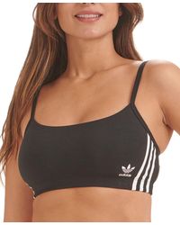 adidas - Intimates 3-stripes Scoop Bralette 4a4h00 - Lyst