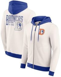 Fanatics - Darius Rucker Collection By Denver Broncos Distressed Graphics Full-zip Hoodie - Lyst