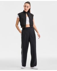 ID Ideology - Ideology Woven Elastic Waist Piped Pants - Lyst
