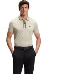 BOSS - Boss By Stretch Cotton Slim-fit Polo Shirt - Lyst