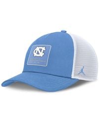 Nike - Carolina Blue/white North Carolina Tar Heels 2025 On-field Rise Engineered Trucker Adjustable Hat - Lyst