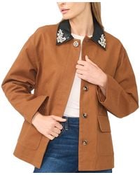 Cece - Embellished-collar Barn Jacket - Lyst