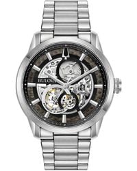 Bulova - Automatic Sutton Stainless Steel Bracelet Watch 43mm - Lyst
