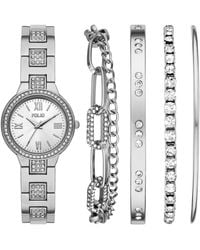Folio - Three Hand Alloy Watch 30mm Gift Set - Lyst