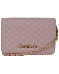 Bebe - Adela Monogram Mini Crossbody Bag - Lyst