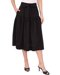 Cece - Tie-waist A-line Midi Skirt - Lyst