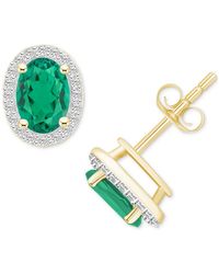 Macy's - Lab-created Emerald (1-3/8 Ct. T.w. - Lyst