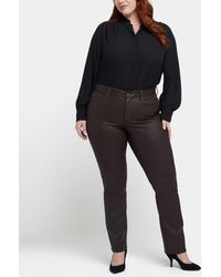 NYDJ - Plus Size Coated Marilyn Straight Leg Jeans - Lyst