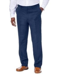 Kingsize - Big & Tall Linen Blend Plain Front Dress Pants - Lyst