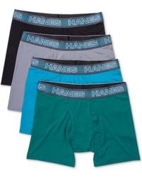 Hanes 5-pack Active Cool X-temp Dyed Brief in Black for Men