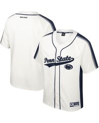 Colosseum Athletics - Distressed Penn State Nittany Lions Ruth Button-up Baseball Jersey - Lyst