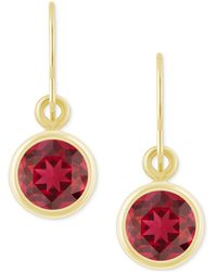 Macy's - Created Sapphire Oval Stud Earrings (1-1/2 Ct. T.w. - Lyst