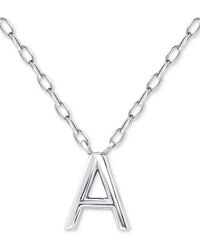 Giani Bernini - Initial A Pendant Necklace - Lyst
