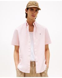 Tommy Hilfiger - Big & Tall Relaxed Fit Short Sleeve Button-down Garment Dyed Oxford Shirt - Lyst