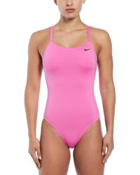 Nike - Lace Up Back One-piece Swimsuit - Lyst