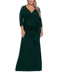 Xscape - Plus Size Side-ruffle Ruched Gown - Lyst