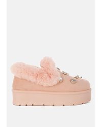 LONDON RAG - Zeta Charm Detail Slip On Snow Boots - Lyst