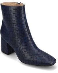 Journee Collection - Haylinn Block Heel Dress Booties - Lyst