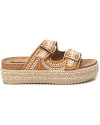 Xti - Refresh Cork Footbed Crochet Sandals By - Lyst