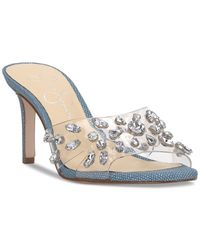 Jessica Simpson - Primana Embellished Slide High Heel Dress Sandals - Lyst